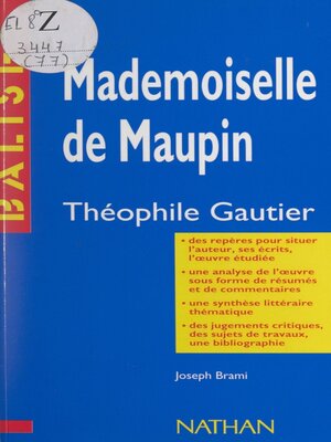 cover image of Mademoiselle de Maupin